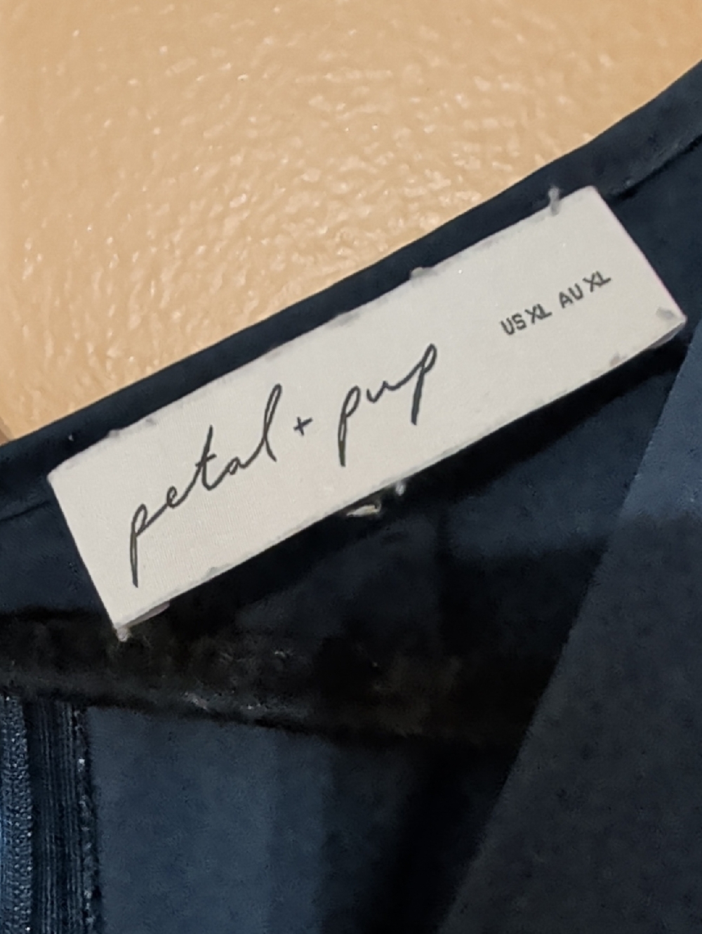 Petal & Pup • Nova Flutter Sleeve Midi Dress Navy Size XL - Picture 12 of 16